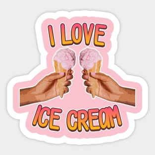 I love Ice Cream Sticker